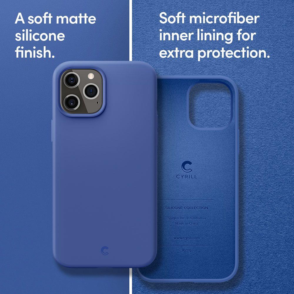 Силиконов Калъф за iPhone 12 Pro Max, Spigen Ciel by Cyrill Silicone Case, Син (5)