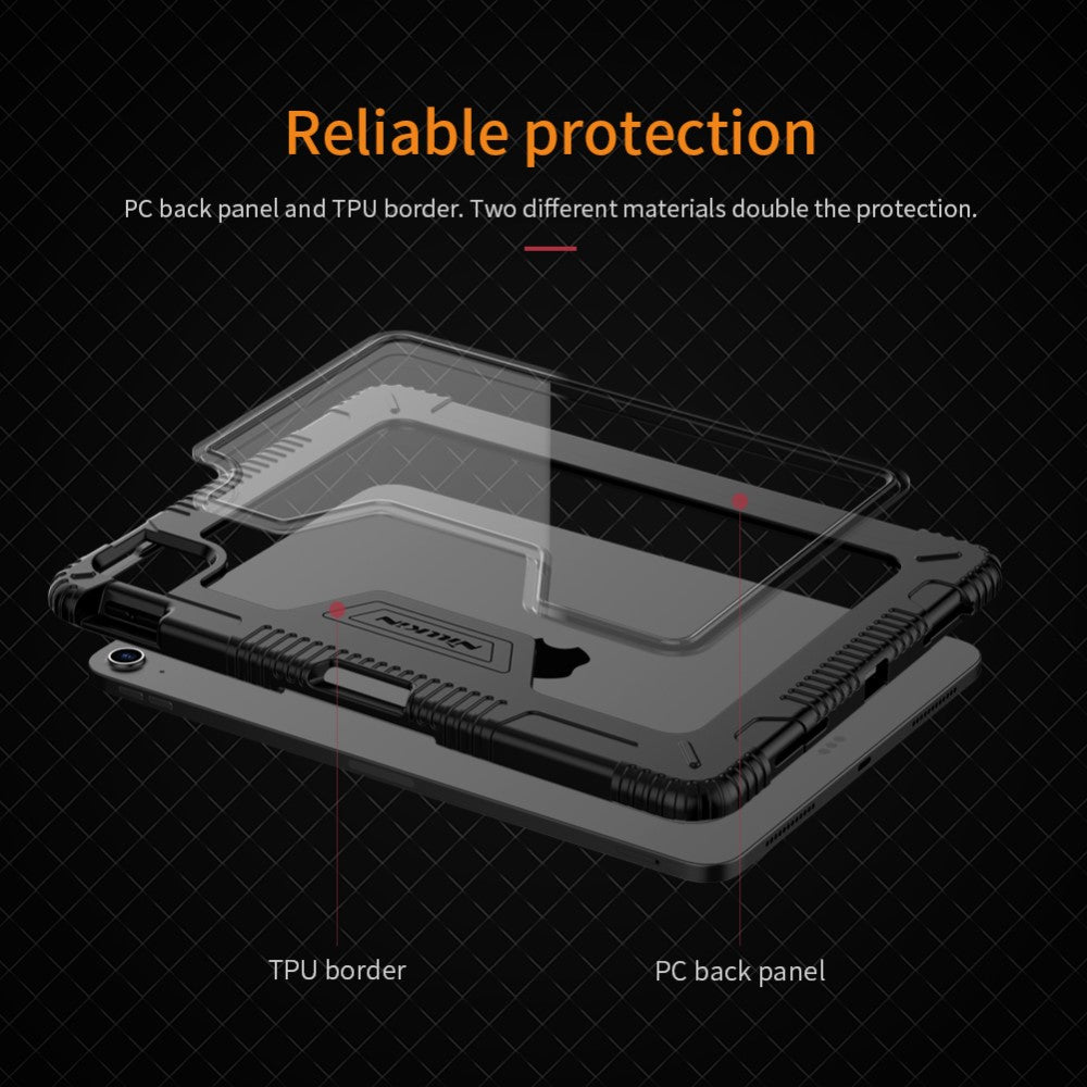 Противоударен Калъф за iPad Pro 11, Nillkin Bumper Case, Черен (6)