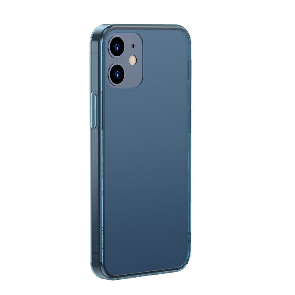 Матов Хибриден Калъф за iPhone 12 Mini, Baseus Frosted Case, Син