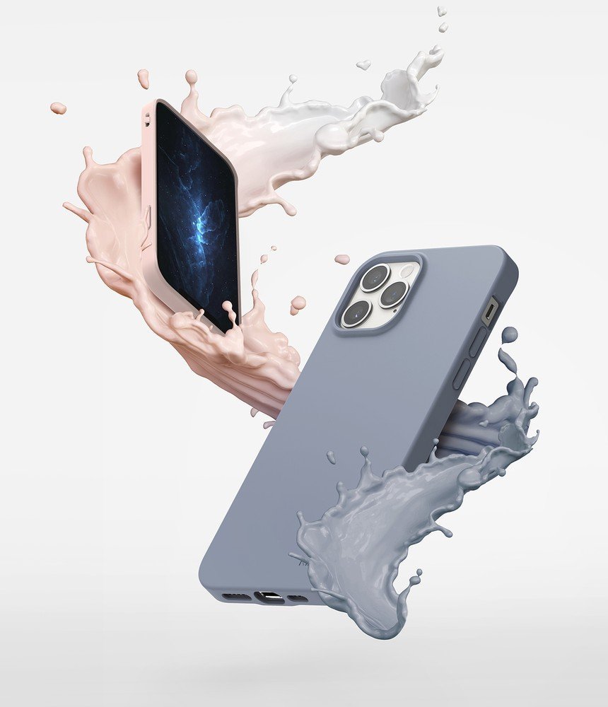 Противоударен Силиконов Калъф за iPhone 12 Pro Max, Ringke Air S Case, Розов (6)