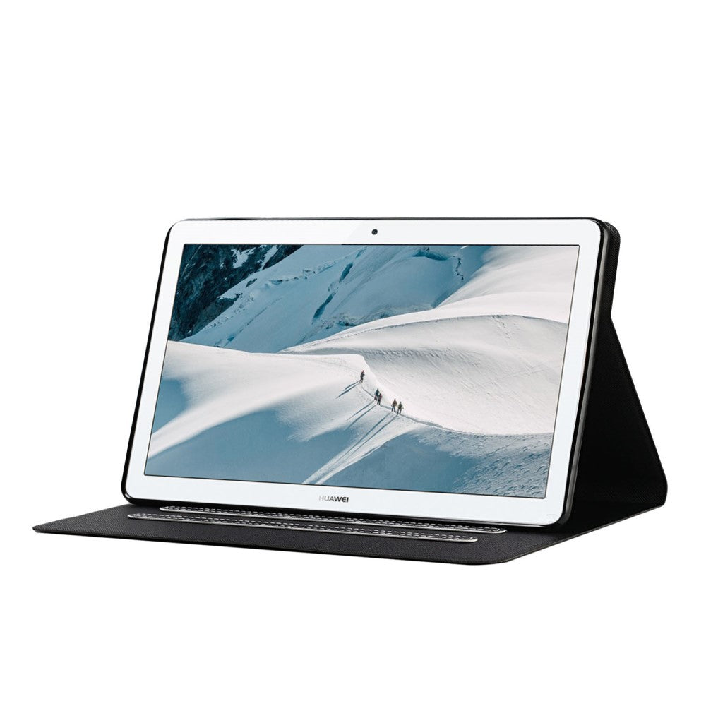 Защитен Калъф за Huawei MediaPad T3 10", Leather PU Case, Черен