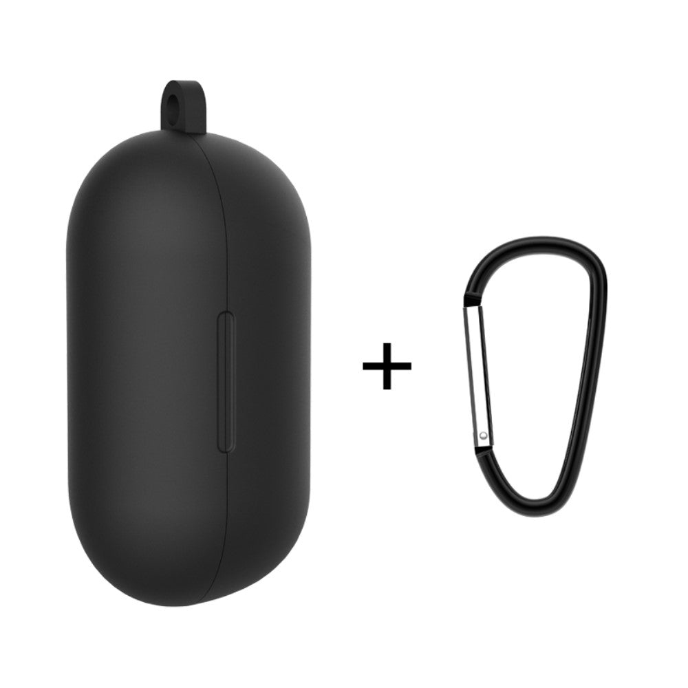 Калъф за Слушалки за Xiaomi Haylou GT1 Case & Carabiner, Черен