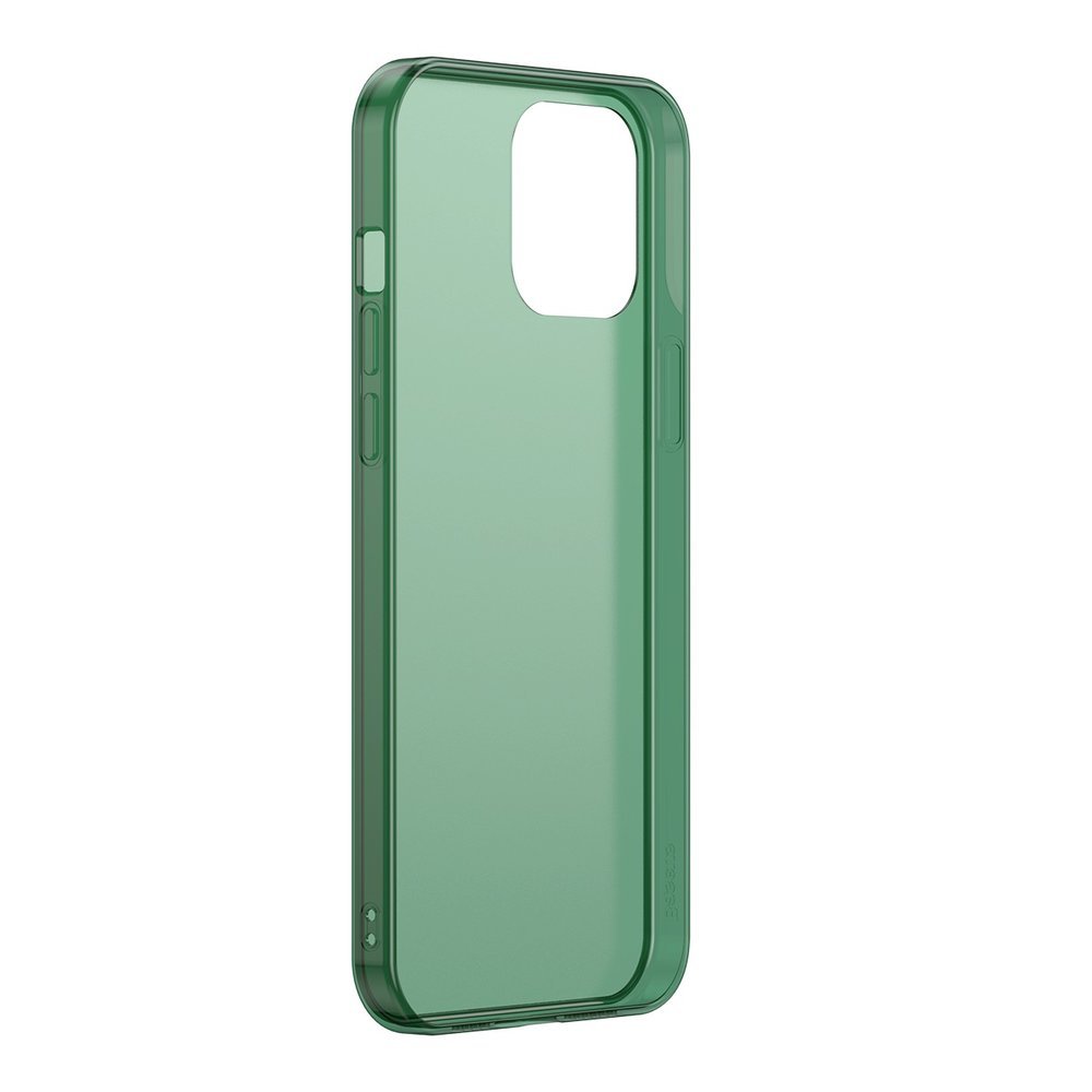 Матов Хибриден Калъф за iPhone 12/Pro, Baseus Frosted Case, Зелен (3)