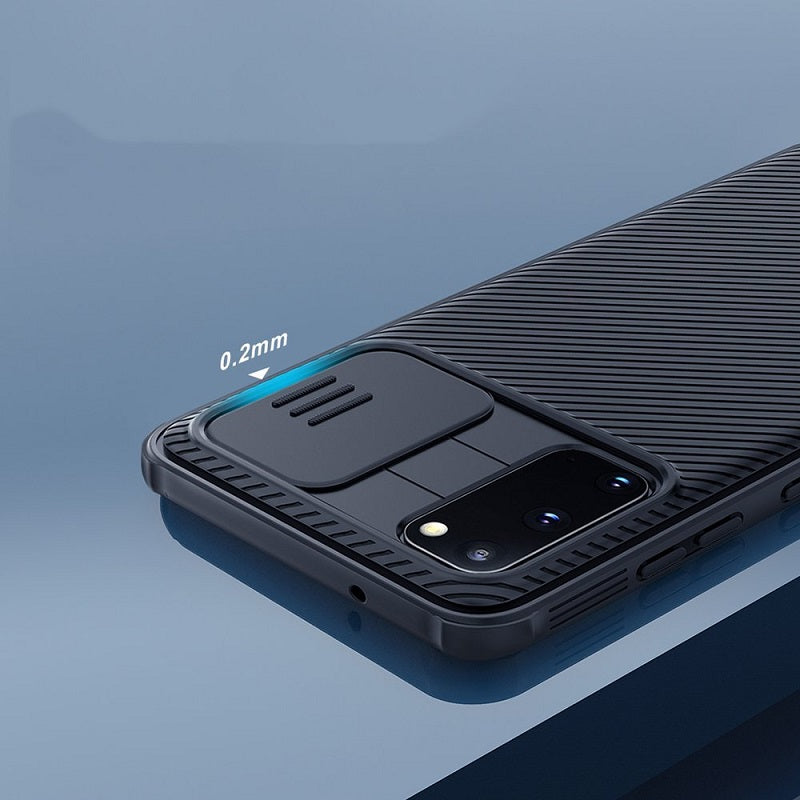 Калъф с Плъзгач за Камера за Samsung S20, Nillkin CamShield Case, Черен (3)