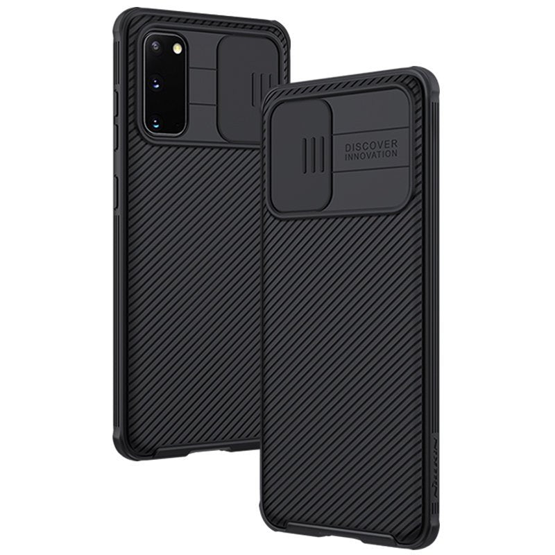 Калъф с Плъзгач за Камера за Samsung S20, Nillkin CamShield Case, Черен