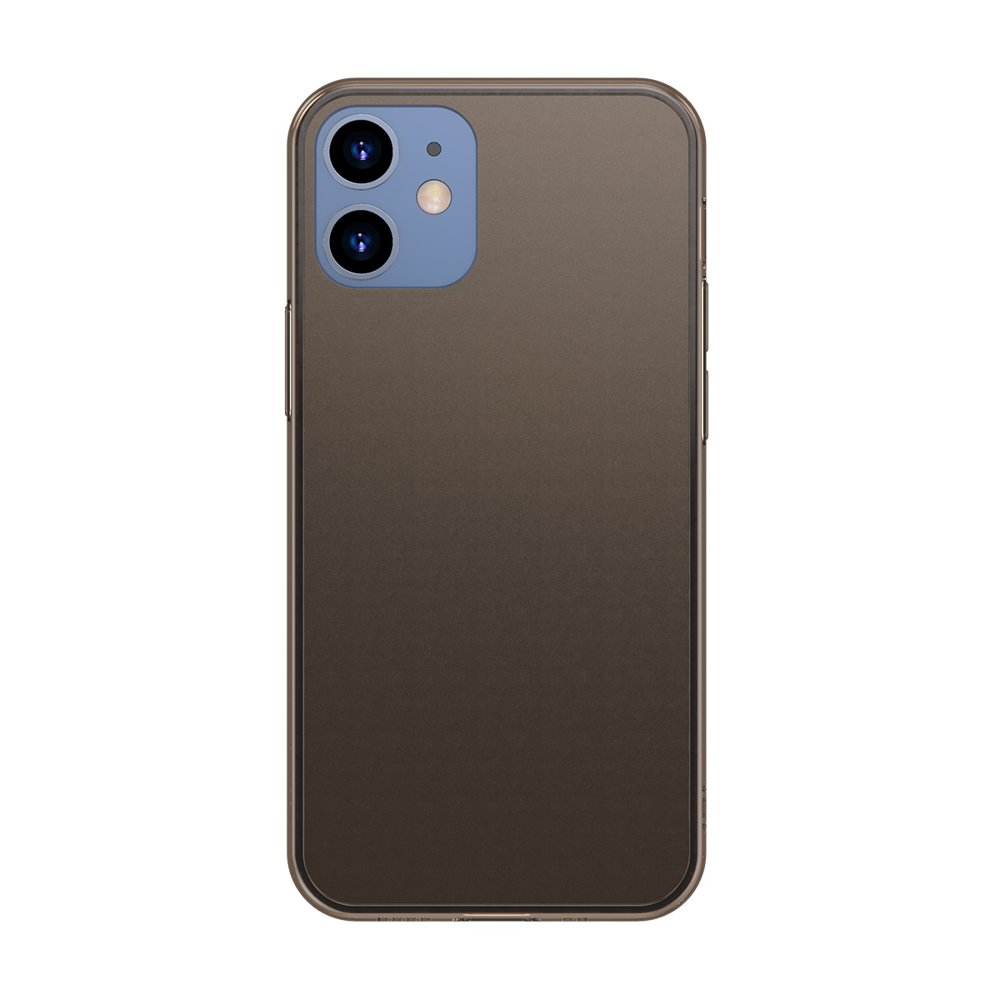 Матов Хибриден Калъф за iPhone 12/Pro, Baseus Frosted Case, Черен (2)