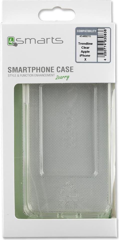 Противоударен Хибриден Калъф за iPhone XS/X, 4Smarts Trendline Case, Прозрачен (6)