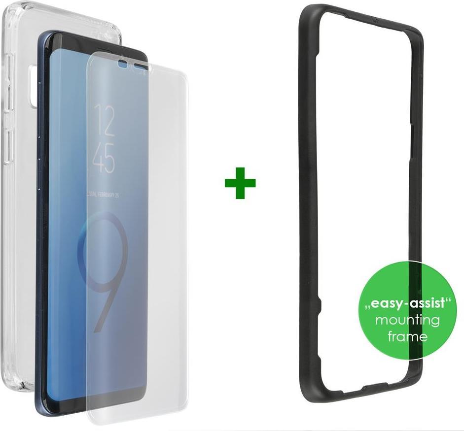 Калъф 360° за Samsung S9 Plus, 4Smarts Premium Set Case, Прозрачен (3)