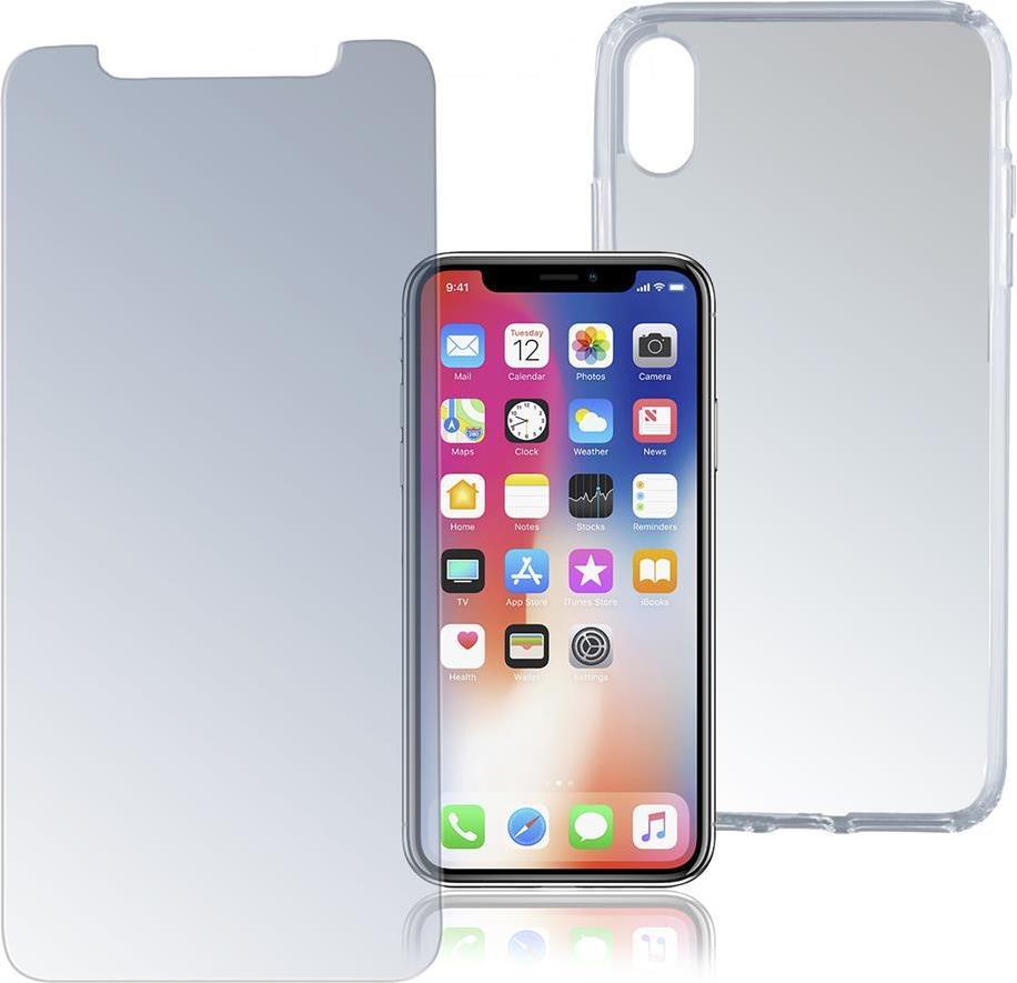 Калъф 360° за iPhone XS/X, 4Smarts Premium Set Case, Прозрачен (2)
