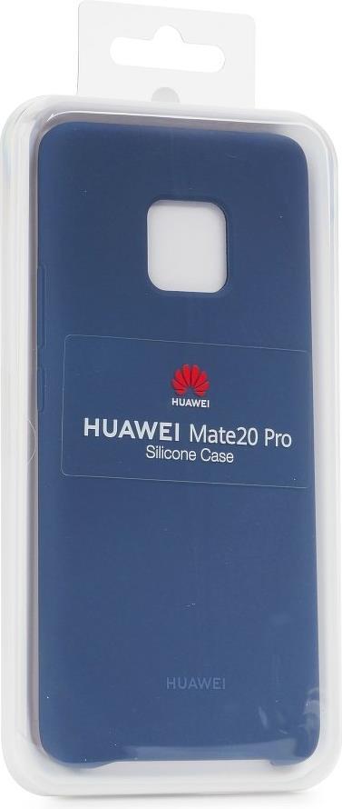 Оригинален Силиконов Калъф за Huawei Mate 20 Pro Soft Silicone Case, Син (3)