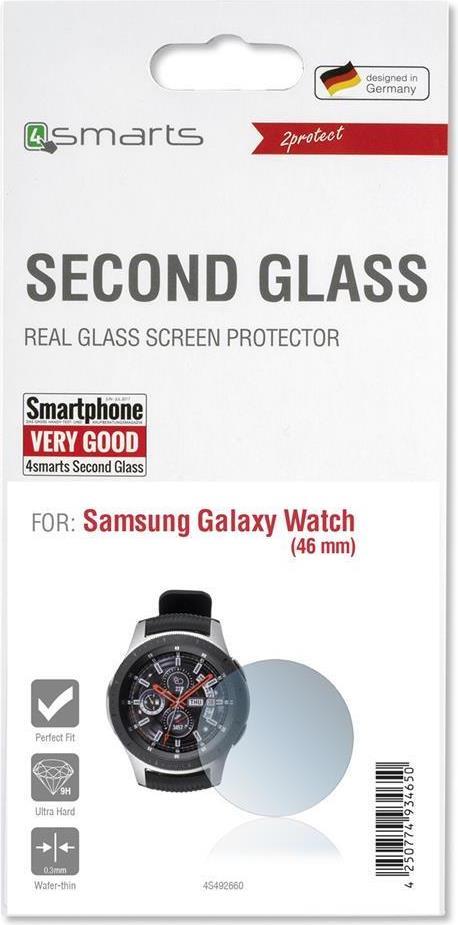 Стъклен Протектор за Samsung Watch 46 mm, 4Smarts Glass, Прозрачен