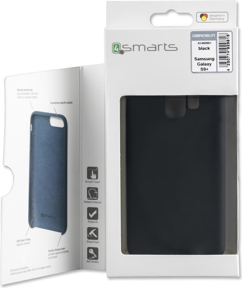 Силиконов Калъф за Samsung S9 Plus, 4Smarts Cupertino Case, Черен (4)