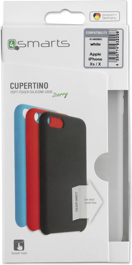 Силиконов Калъф за iPhone XS/X, 4Smarts Cupertino Case, Полупрозрачен (6)