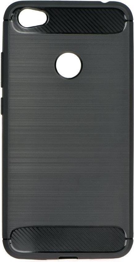 Противоударен Силиконов Калъф за Xiaomi Redmi 5a, Forcell Carbon Case, Черен