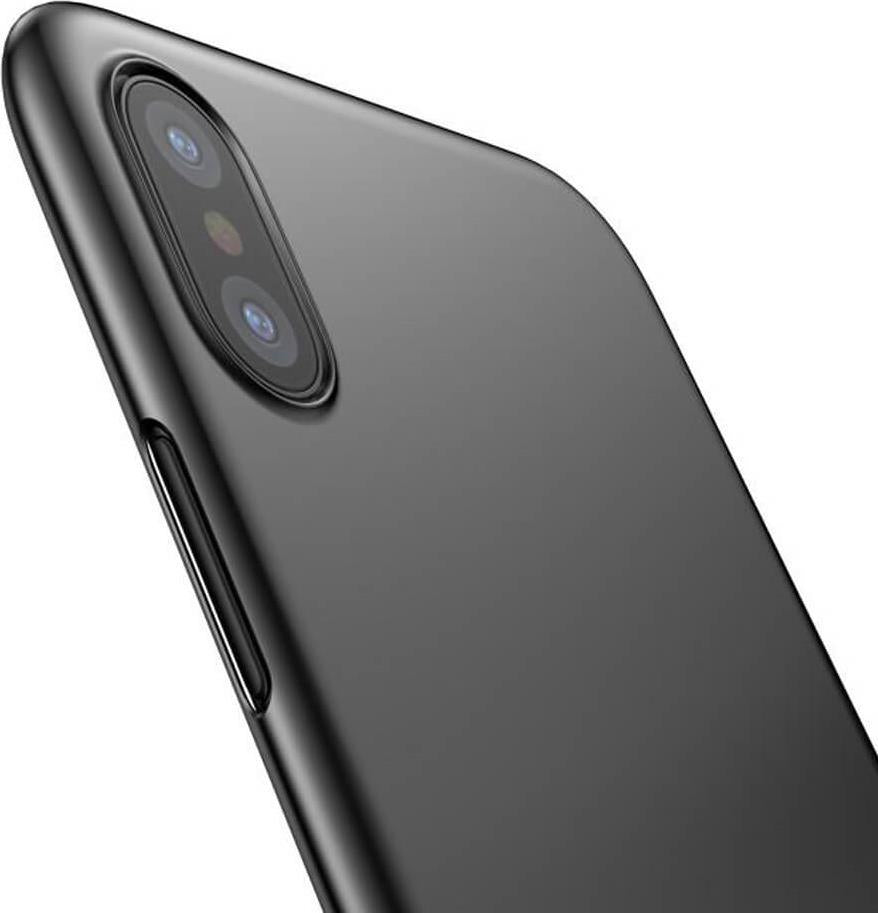 Тънък Калъф за iPhone XS Max, Baseus Wing Case, Черен (2)