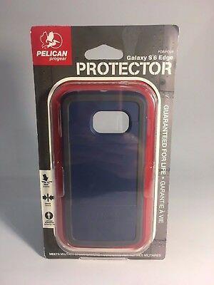 Противоударен Хибриден Калъф за Samsung S6 Edge, Pelican Military Case, Син (3)