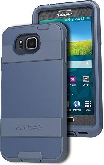 Противоударен Хибриден Калъф за Samsung S6, Pelican Military Voyager Case, Син
