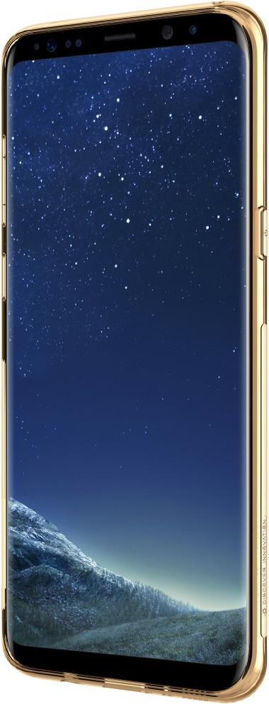 Силиконов Калъф за Samsung S8, Nillkin Nature Case, Златист (4)
