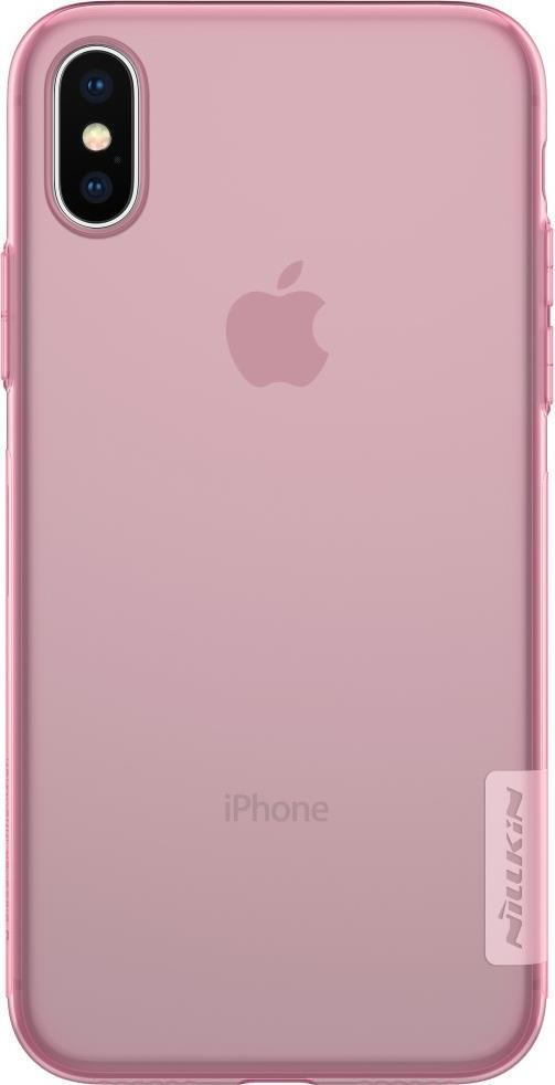 Силиконов Калъф за iPhone XS/X, Nillkin Nature Case, Розов (3)