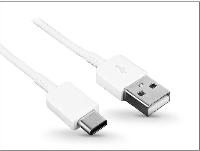Оригинален USB-C Кабел за Samsung с Бързо Зареждане 1.5m EP-DW700CWE, Бял (Bulk) (2)