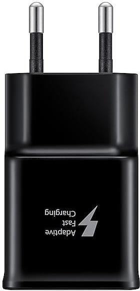 Оригинално Бързо Зарядно за Samsung S10, S9, S8, S7 220v Fast Charger Ep-Ta20ebe, Черен (Bulk) (2)
