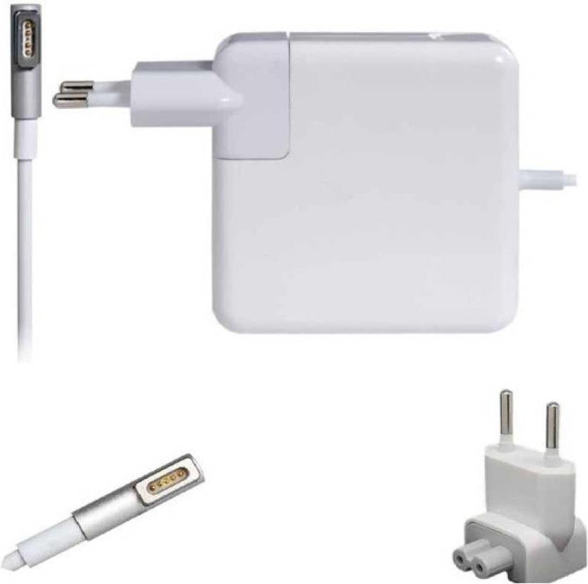 Оригинално Зарядно за MacBook, Apple 220v Magsafe 1 Charger A1344 60w, Бял (2)