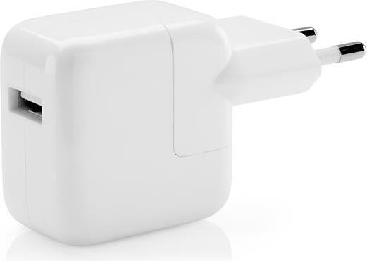 Оригинално Зарядно за iPad, Apple 220v Charger 2.4a Md836/A1401 12w, Бял (Bulk)