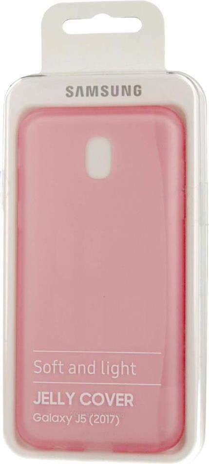Оригинален Силиконов Калъф за Samsung J5 2017 Jelly Cover Case Ef-Aj530tp, Розов (3)