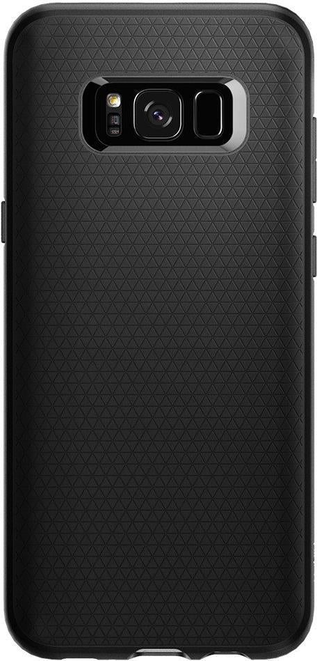 Противоударен Силиконов Калъф за Samsung S8, Spigen Liquid Air Case, Черен (2)