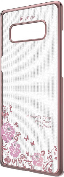 Калъф с Камъни Swarovski за Samsung Note 8, Devia Joyous Case, Розов (2)