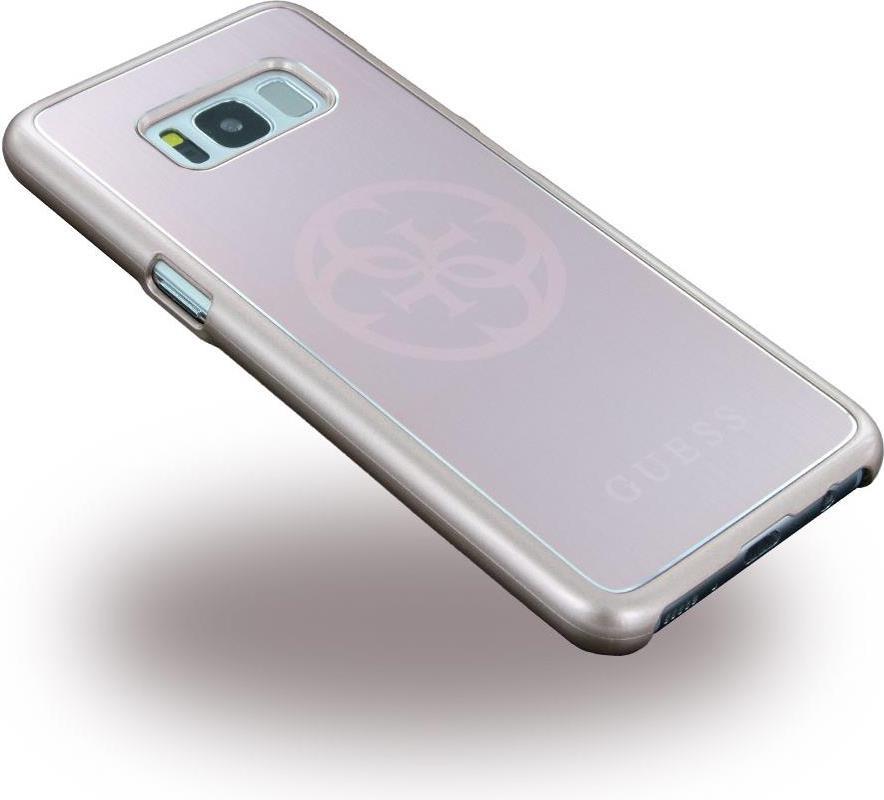 Луксозен Алуминиев Калъф за Samsung S8, Guess Aluminium Case, Сребрист (2)
