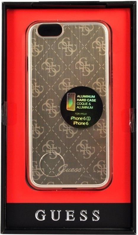 Луксозен Алуминиев Калъф за iPhone 6/6s, Guess Aluminium Case, Златист (2)