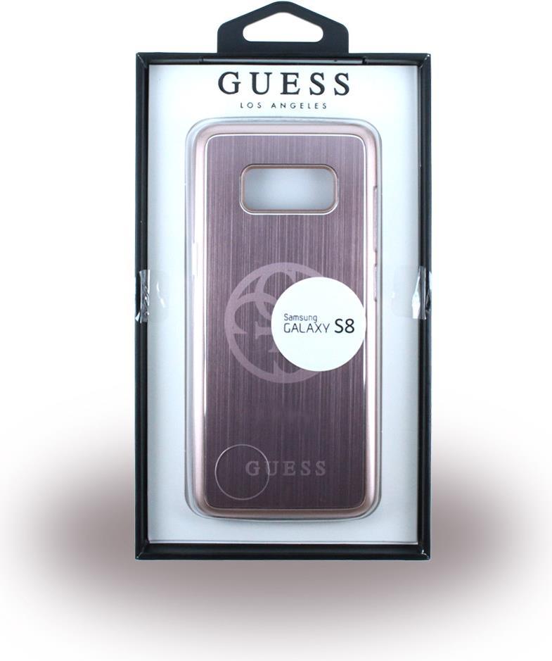 Луксозен Алуминиев Калъф за Samsung S8 Plus, Guess Aluminium Case, Сребрист (3)