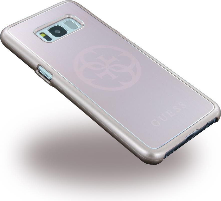 Луксозен Алуминиев Калъф за Samsung S8 Plus, Guess Aluminium Case, Сребрист (2)