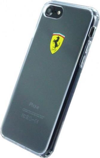 Луксозен Хибриден Калъф за iPhone SE 2022/2020 8/7, Ferrari Hybrid Soft Case, Прозрачен (2)