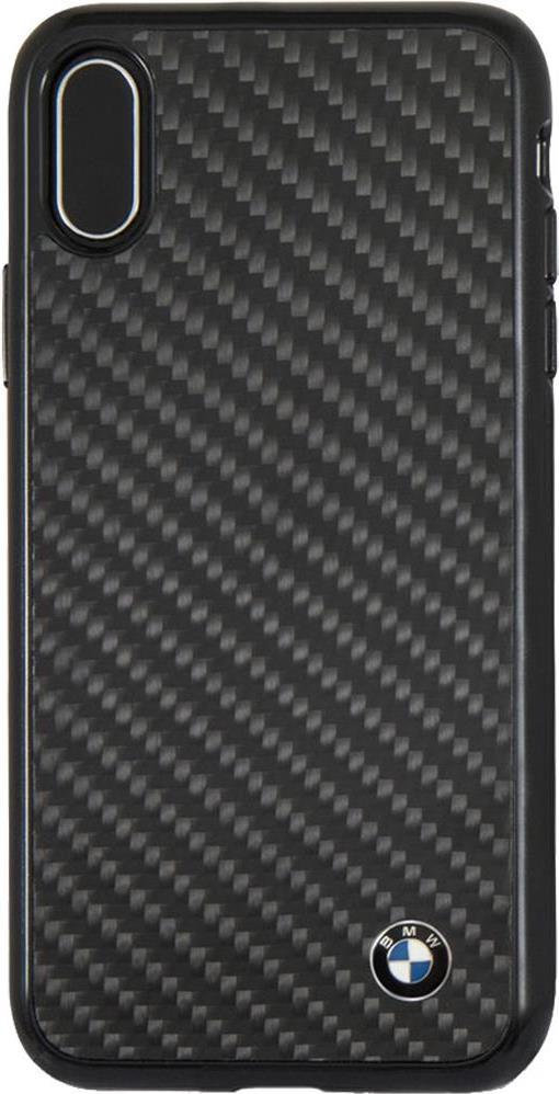 Луксозен Карбонов Калъф за iPhone XS/X, BMW Carbon Case, Черен