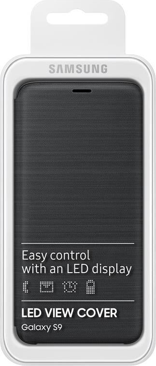 Оригинален Активен Калъф за Samsung S9 Led View Cover Book Case Ef-Ng960pb, Черен (3)