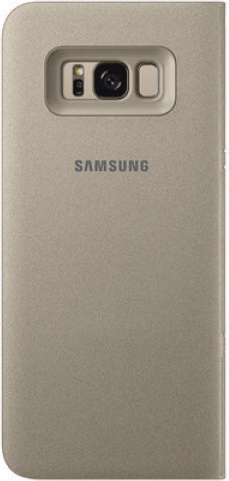 Оригинален Активен Калъф за Samsung S8 Plus Led View Cover Book Case Ef-Ng955pfegww, Златист (2)