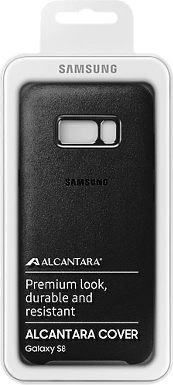 Оригинален Кожен Калъф за Samsung S8 Alcantara Cover Case Ef-Xg950as, Черен (4)