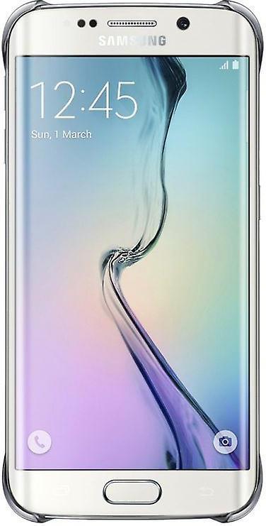 Оригинален Твърд Калъф за Samsung S6 Edge Clear Cover Case Ef-Qg925bs, Сребрист (3)