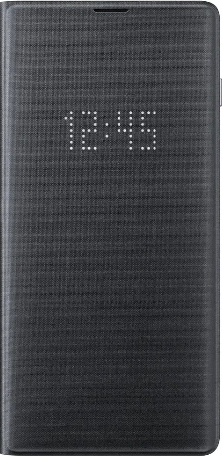 Оригинален Активен Калъф за Samsung S10 Plus Led View Cover Book Case Ef-Ng975pb, Черен