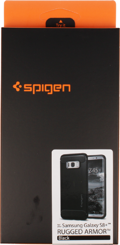 Противоударен Силиконов Калъф за Samsung S8, Spigen Rugged Armor Case, Черен (9)