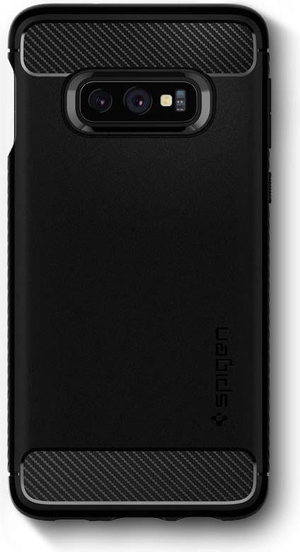Противоударен Силиконов Калъф за Samsung S10e, Spigen Rugged Armor Case, Черен (5)