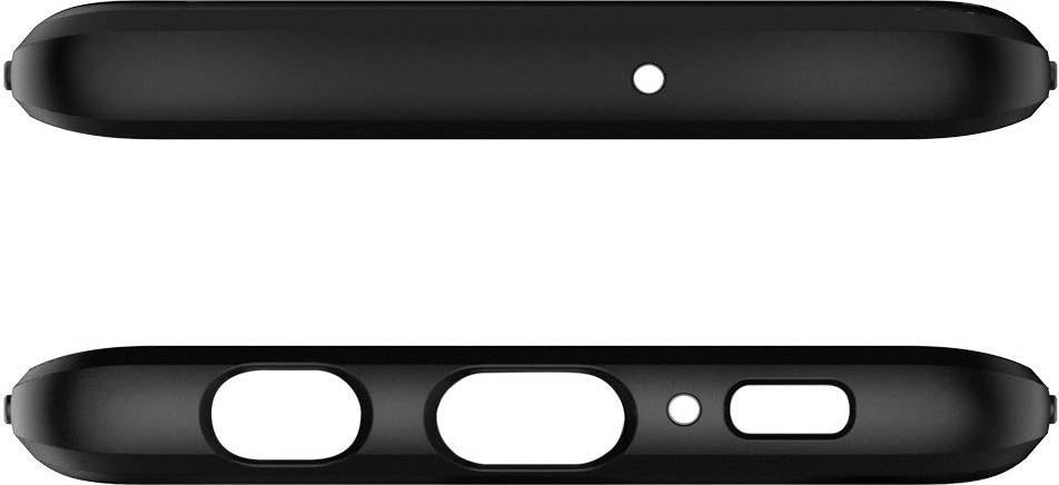 Противоударен Силиконов Калъф за Samsung S10 Plus, Spigen Rugged Armor Case, Черен (8)