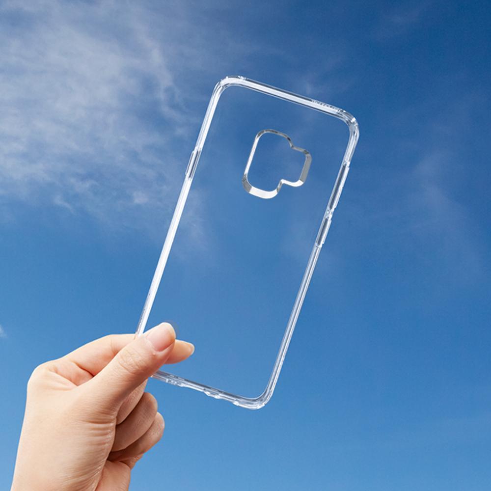Противоударен Силиконов Калъф за Samsung S9, Spigen Liquid Crystal Case, Прозрачен (5)