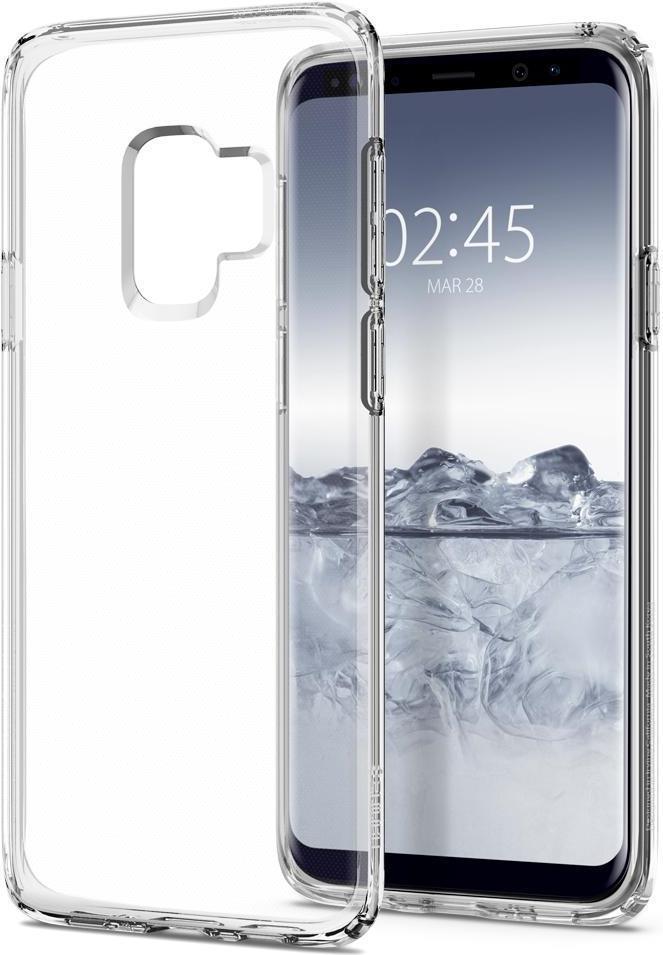 Противоударен Силиконов Калъф за Samsung S9, Spigen Liquid Crystal Case, Прозрачен