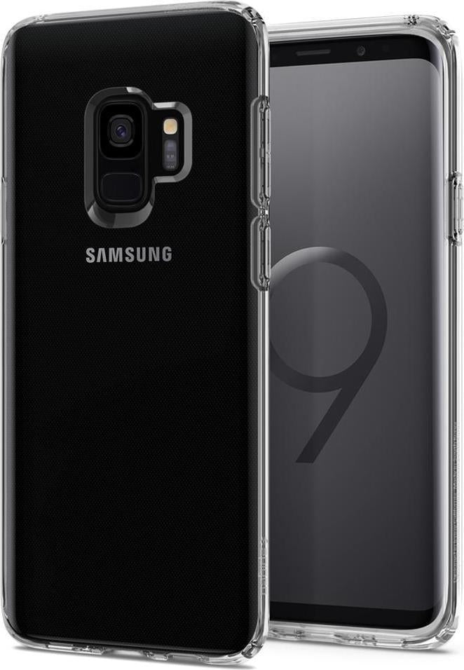 Противоударен Силиконов Калъф за Samsung S9, Spigen Liquid Crystal Case, Прозрачен (4)