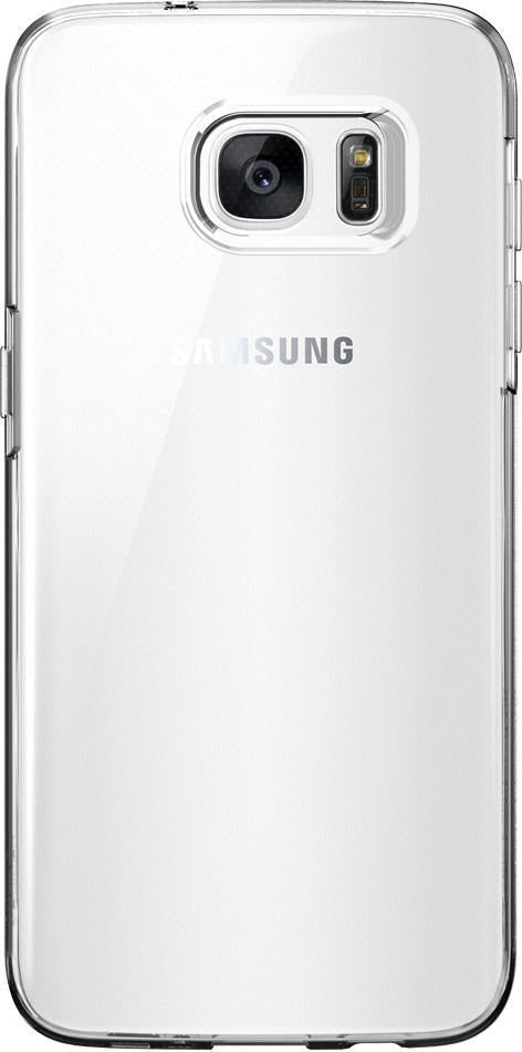 Противоударен Силиконов Калъф за Samsung S7 Edge, Spigen Liquid Crystal Case, Прозрачен (2)