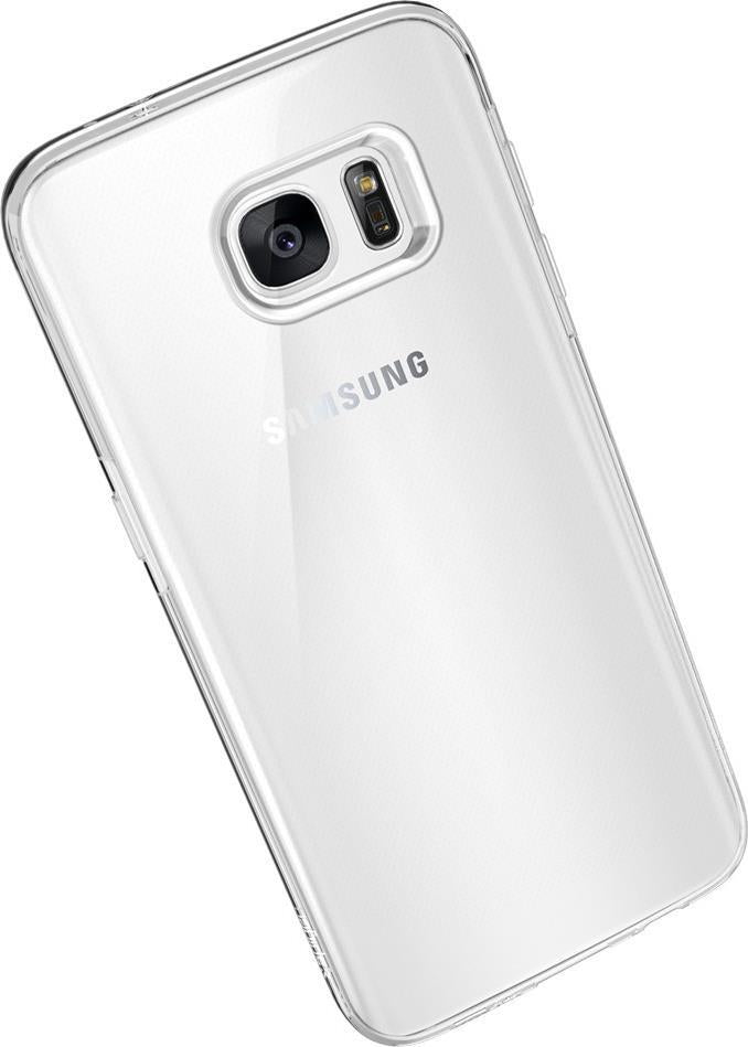 Противоударен Силиконов Калъф за Samsung S7 Edge, Spigen Liquid Crystal Case, Прозрачен (6)