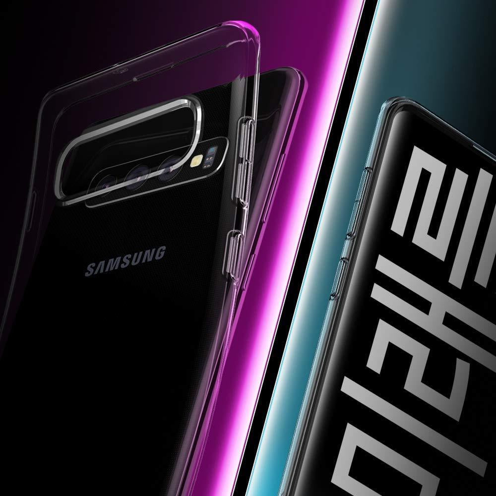 Противоударен Силиконов Калъф за Samsung S10, Spigen Liquid Crystal Case, Прозрачен (8)